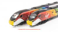 N2000G Revolution Trains Class 390/0 9 Car Pendolino 390 045 "Virgin Pride" in Virgin flowing silk rainbow livery